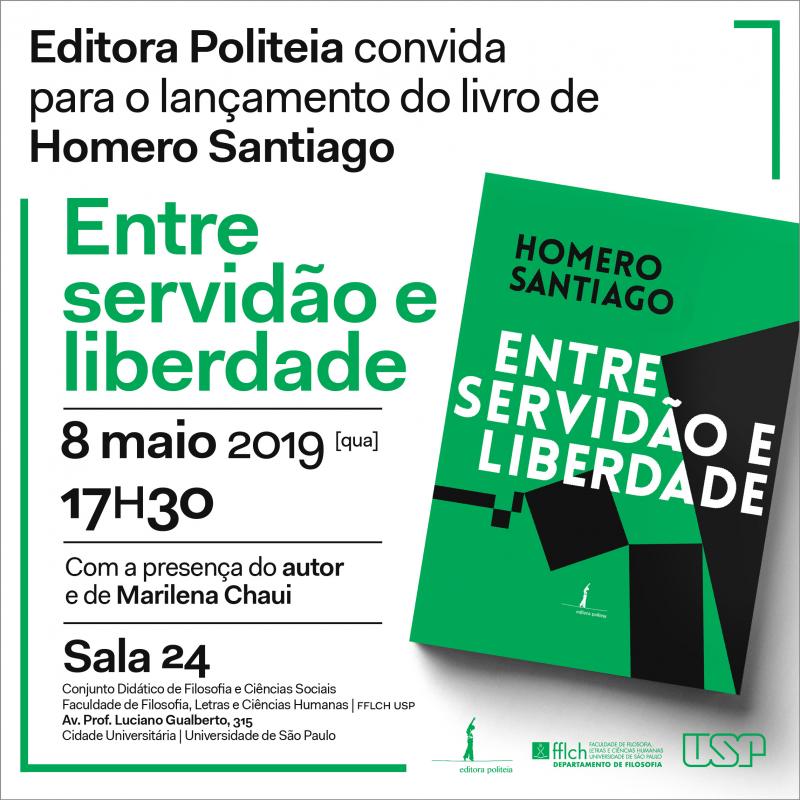 Maiores informações e trechos do livro podem ser consultados no site da editora:http://editorapoliteia.com.br/entre-servidao-e-liberdade/
