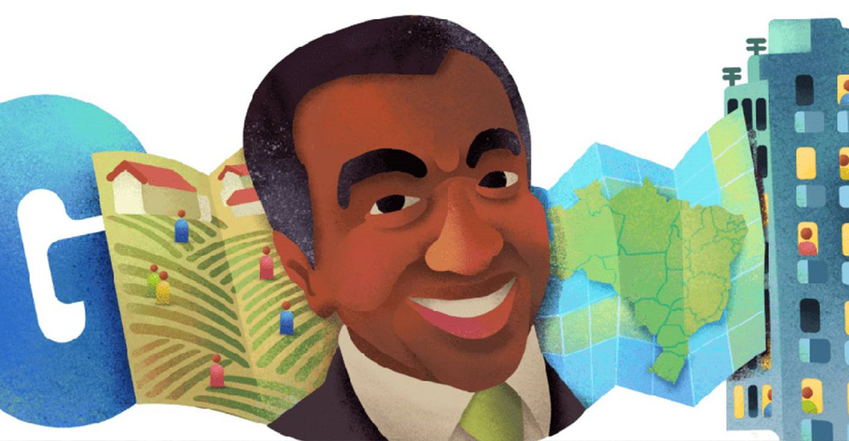 Milton Santos Doodle do Google