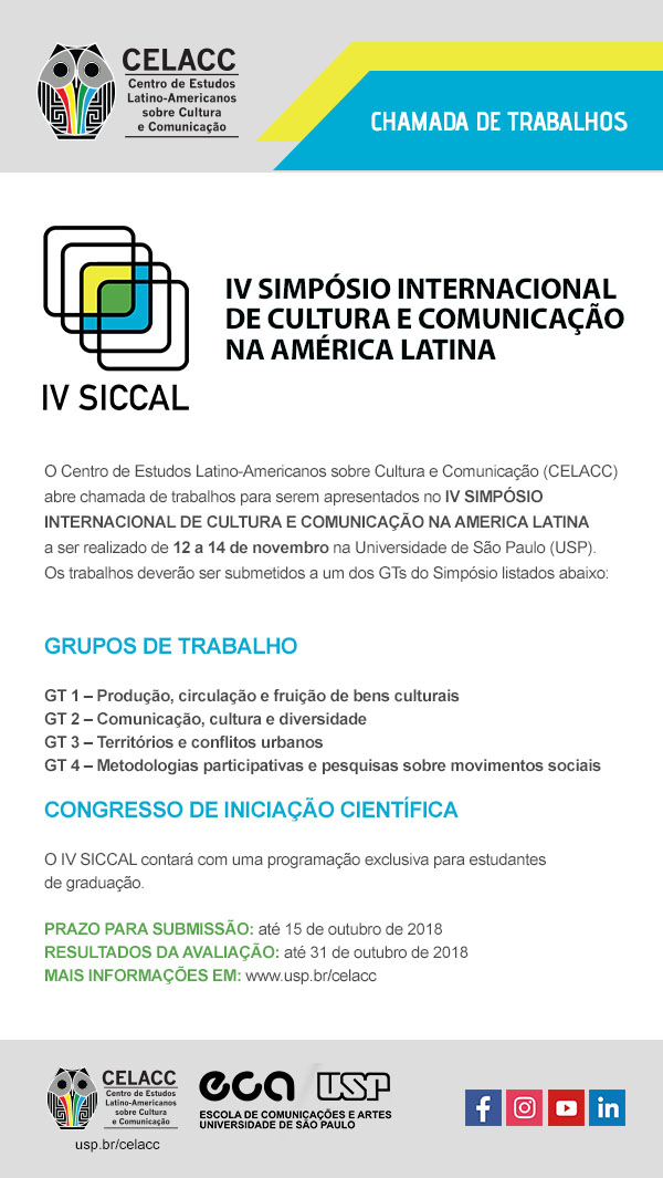 IV Simpósio Internacional de Cultura e Comunicação na América Latina
