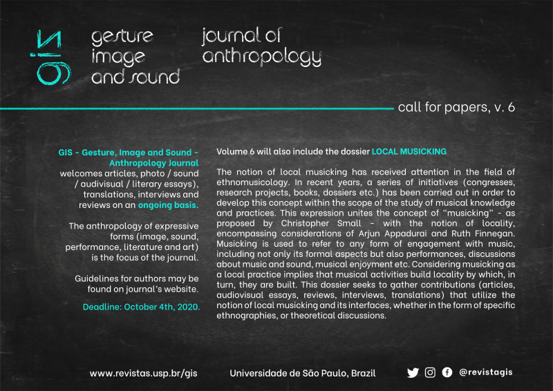 Call for papers - GIS, v. 6