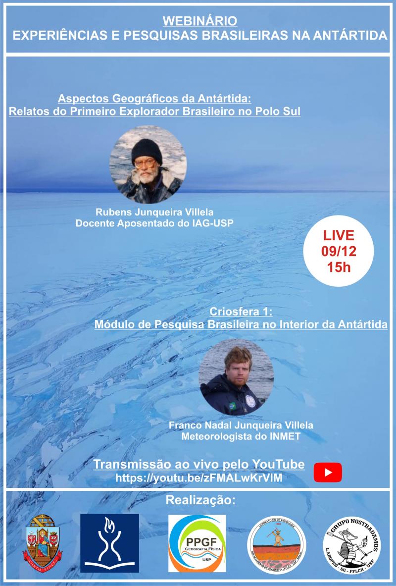 Webinário: Experiências e Pesquisas Brasileiras na Antártida