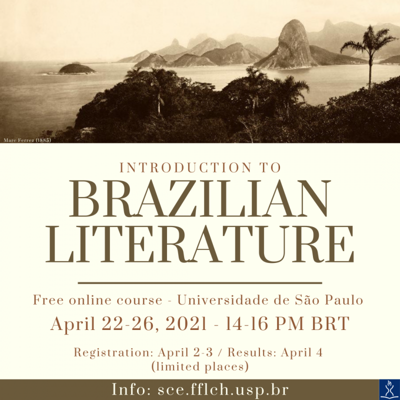 Cartaz do Curso de Extensão "Introduction to Brazilian Literature"