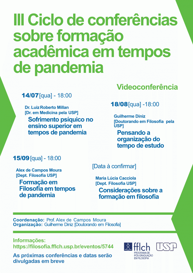 III Ciclo de conferências sobre formação acadêmica em tempos de pandemia