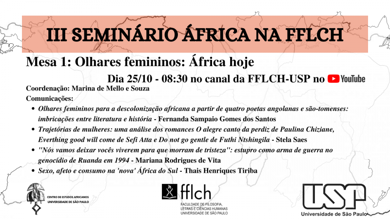 Mesa 1 - Olhares femininos: África hoje - 25/10 - 08:30