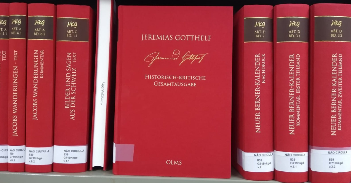 edição histórico-crítica das obras de Jeremias Gotthelf 