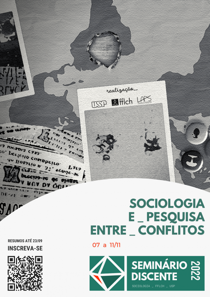 Cartaz do Seminário Discente Sociologia USP 2022