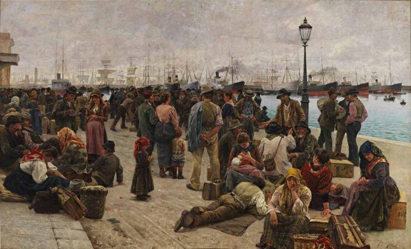 Gli Emigranti (1896), de Tommasi Angiolo 