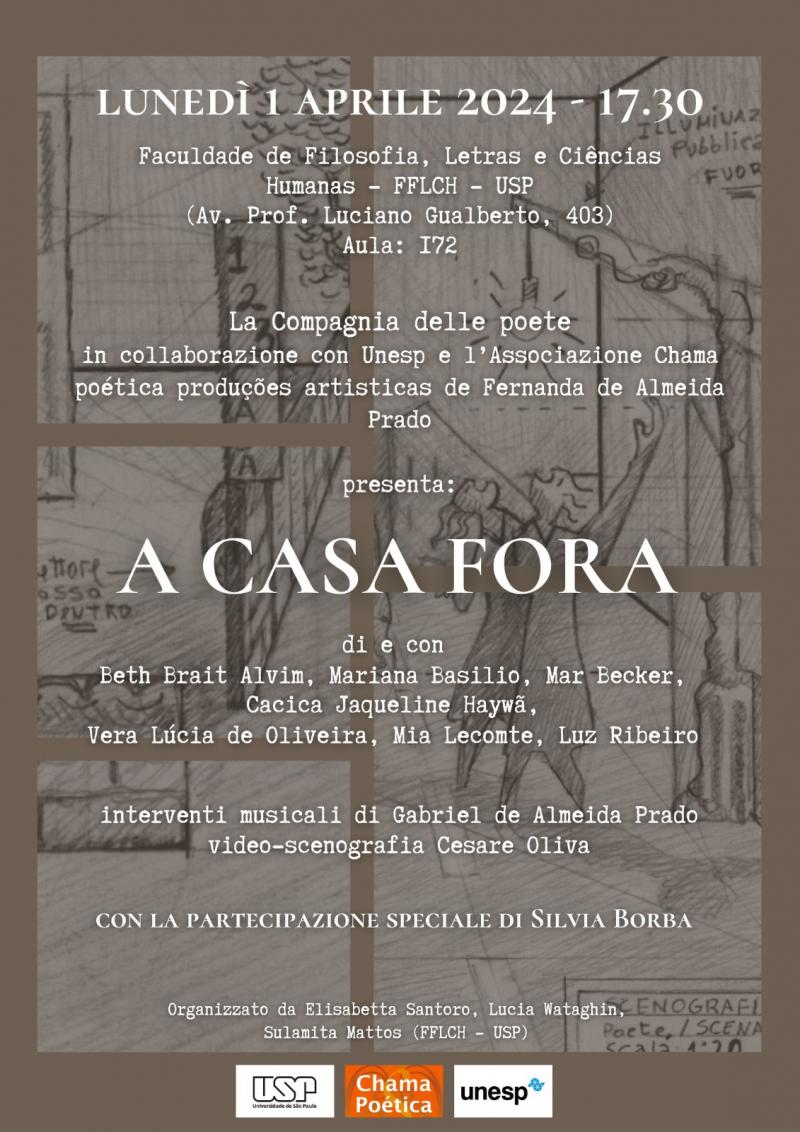 A casa fora - cartaz do evento