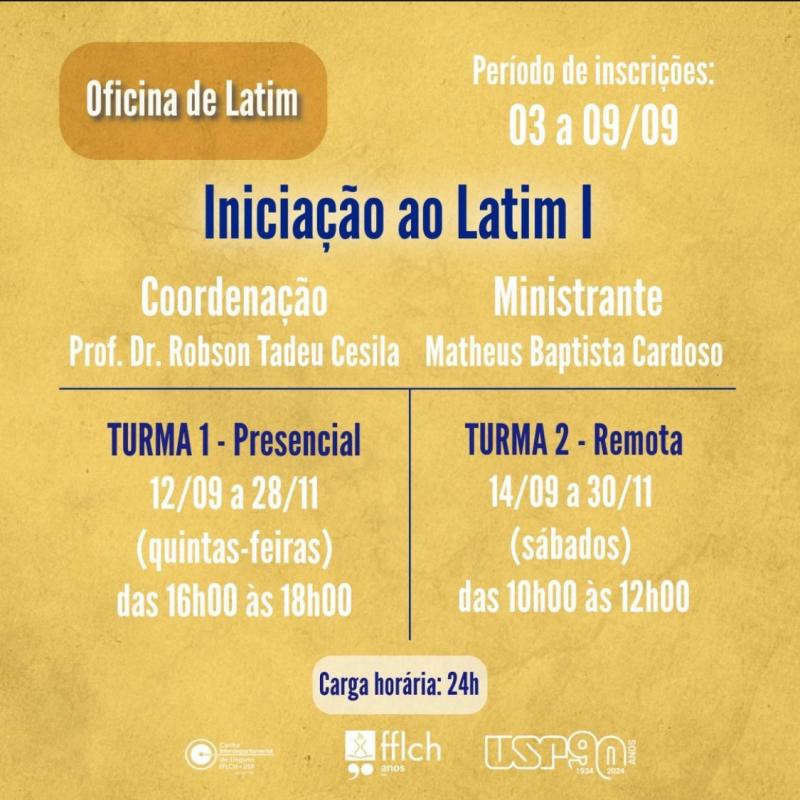 Cartaz da oficina