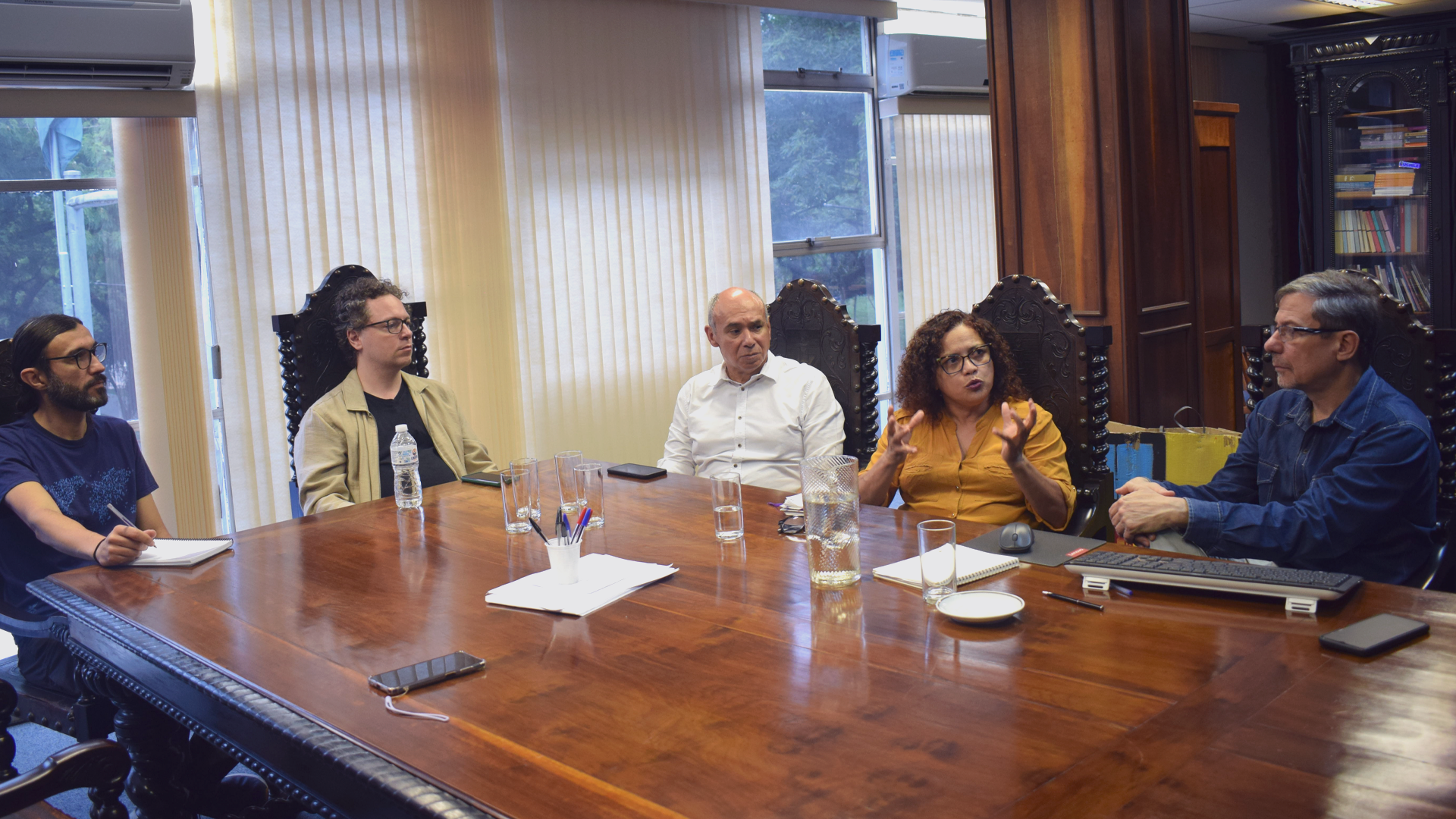 Denilza Frade, Adrián Fanjul, Wagner Ribeiro, Danilo Camargo e Mario Pugliese