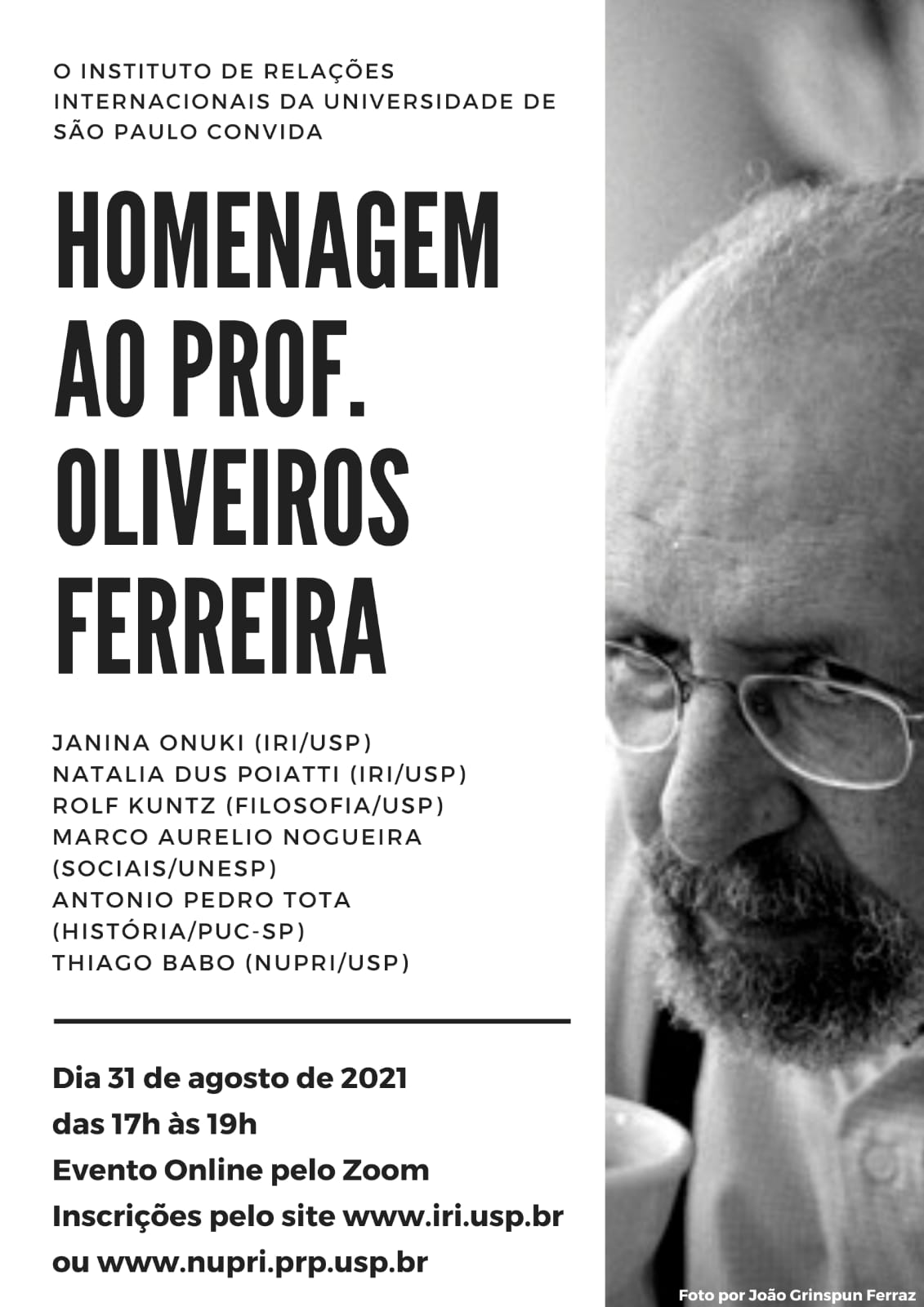 Homenagem Oliveiros Ferreira 