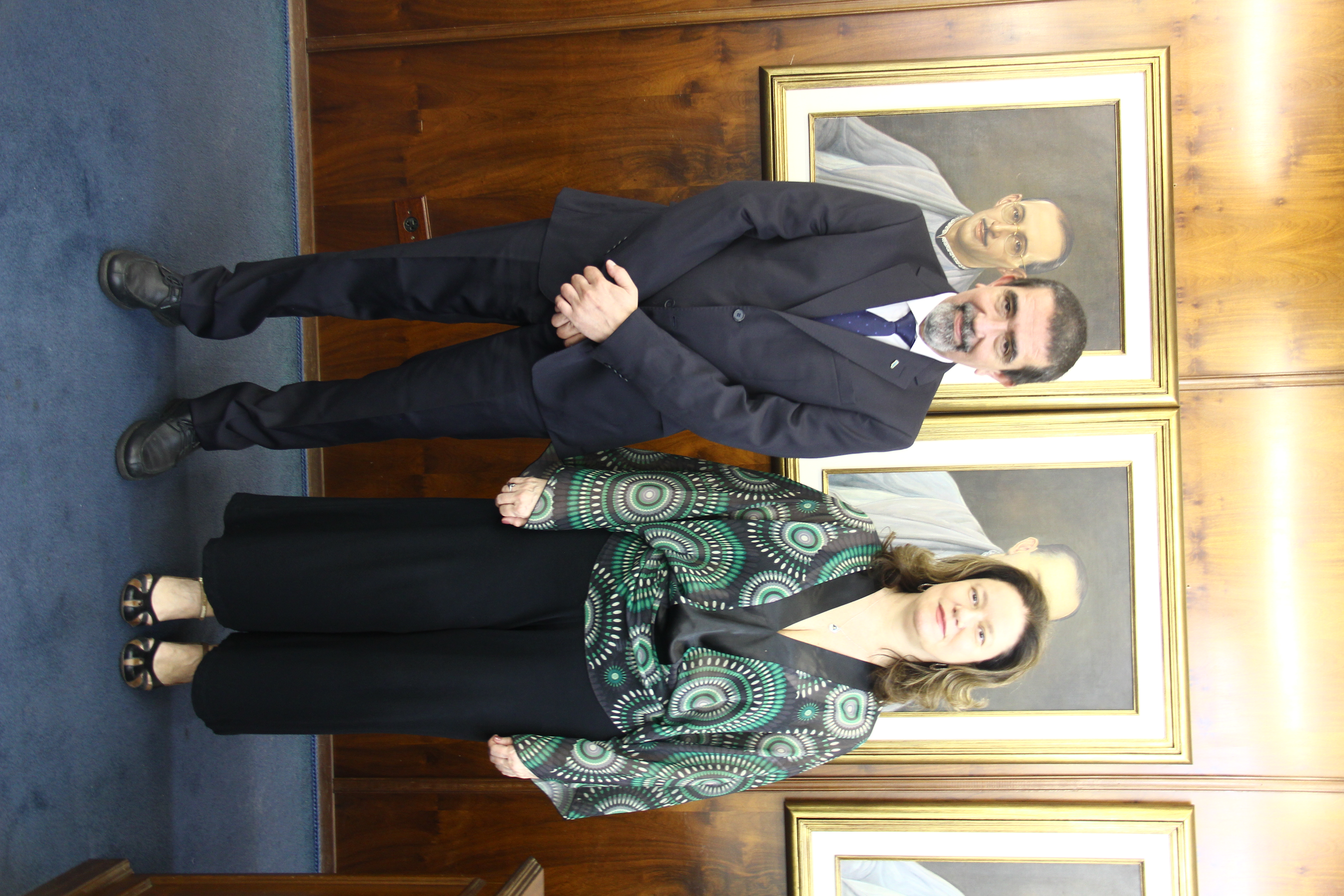 diretor Paulo e vice-diretora Ana Paula