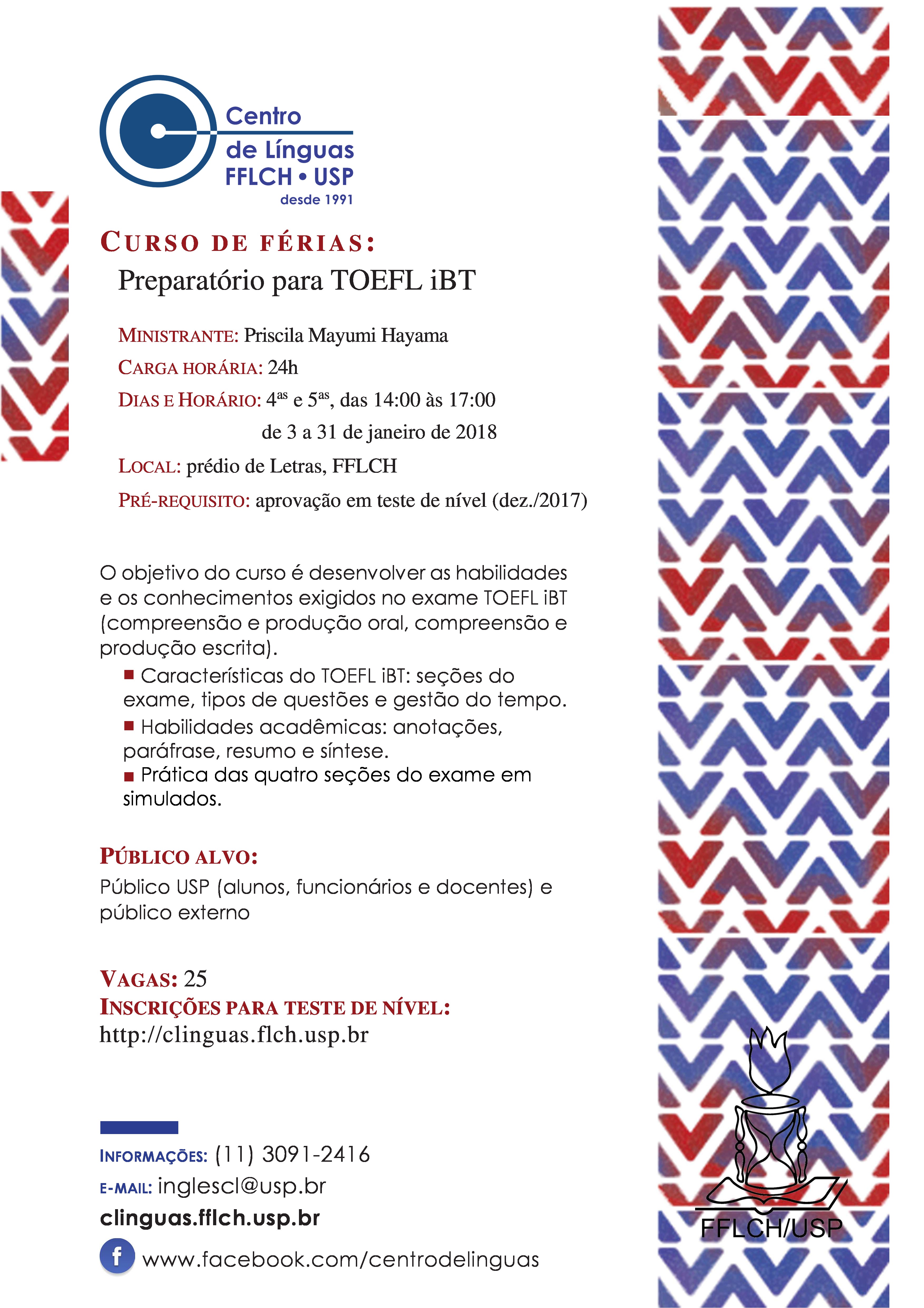 informações sobre o curso