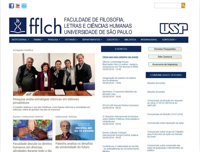 modelo para os sites da FFLCH 